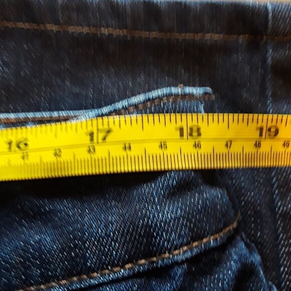 Chico's Platinum Denim Dark Wash Jeans Size 16 - Picture 6 of 12